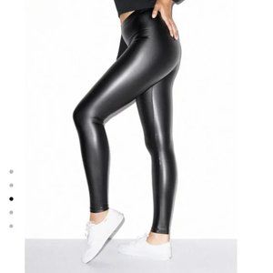 American Apparel Metallic Leather Wet Look Leggings